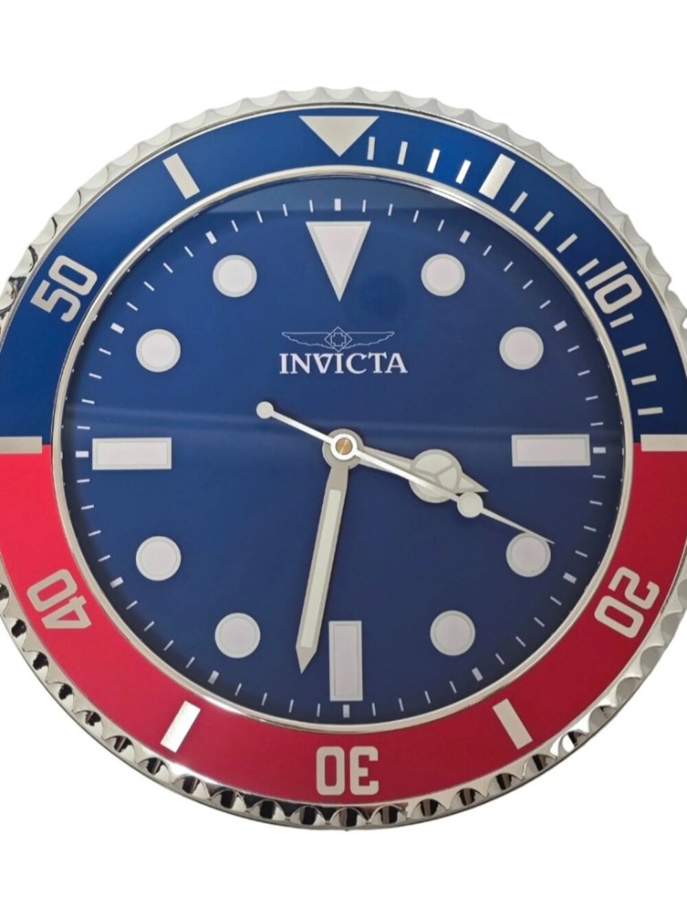 Invicta Pro Diver 12" Wall Clock, Blue/Red Pepsi (70047)